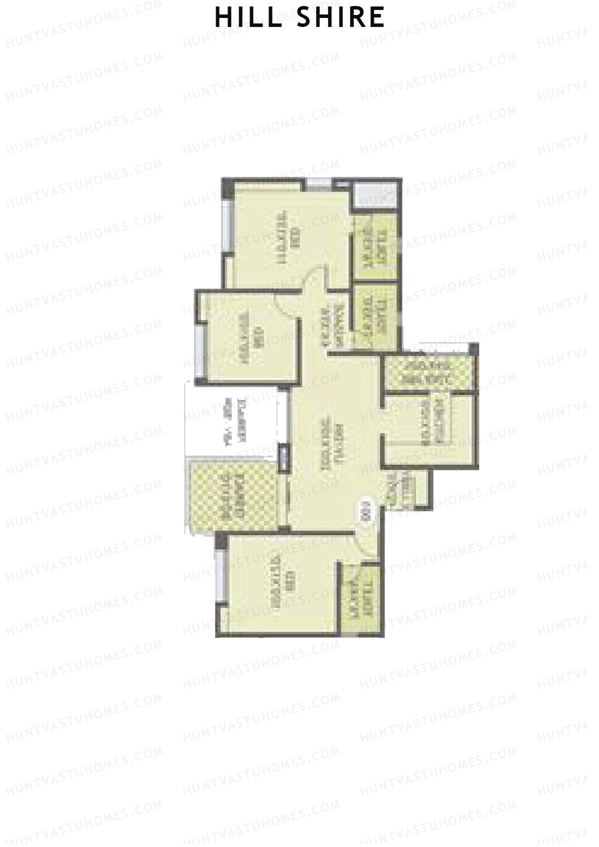 Hill Shire Tower D Unit 4 Floor Plan