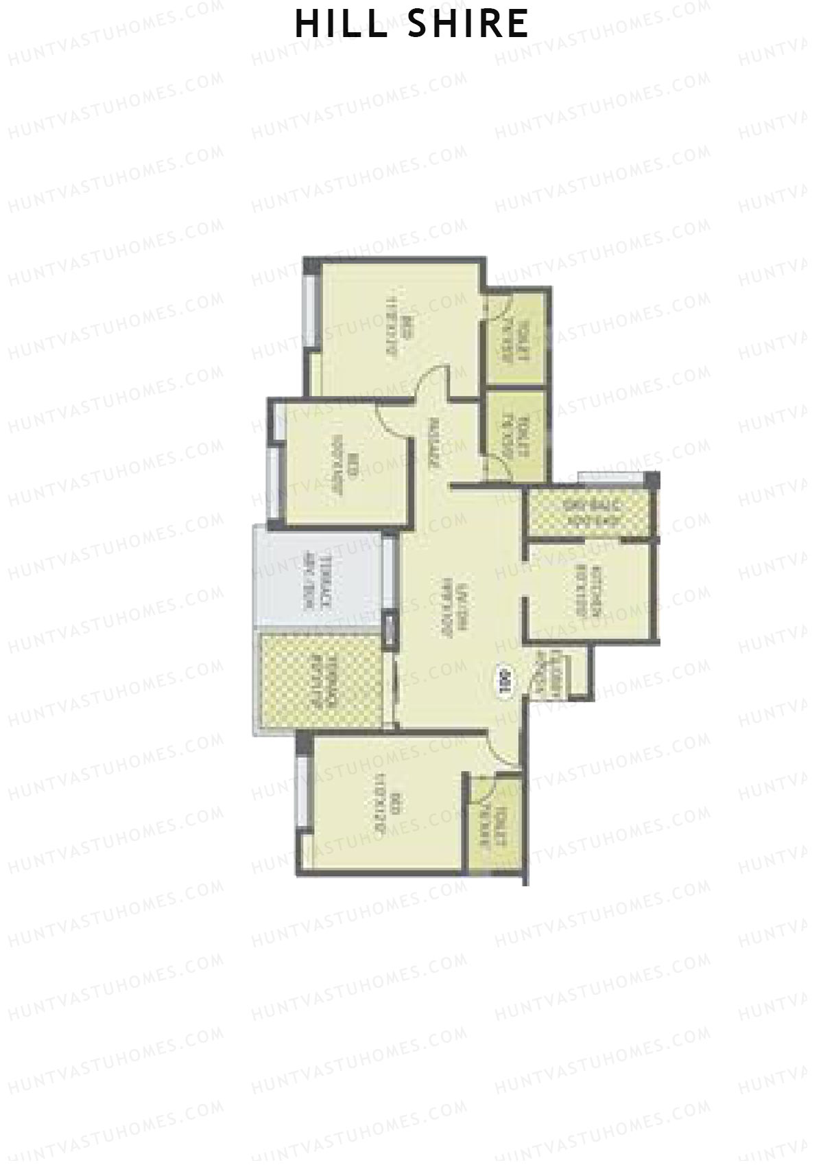 Hill Shire Tower E Unit 1 Floor Plan