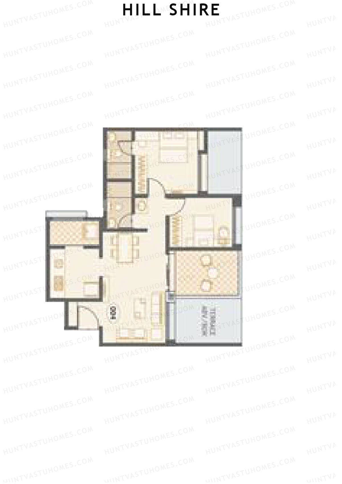 Hill Shire Tower E Unit 4 Floor Plan
