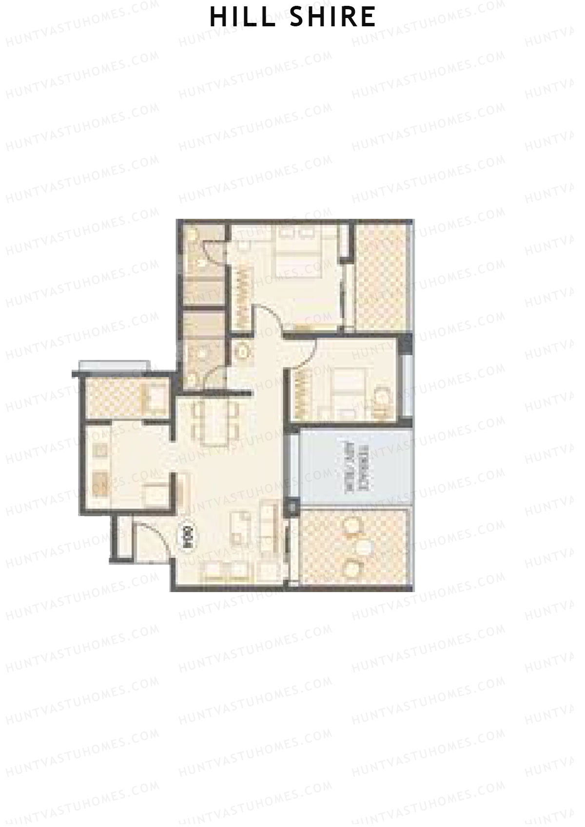 Hill Shire Tower E Unit 4 Floor Plan