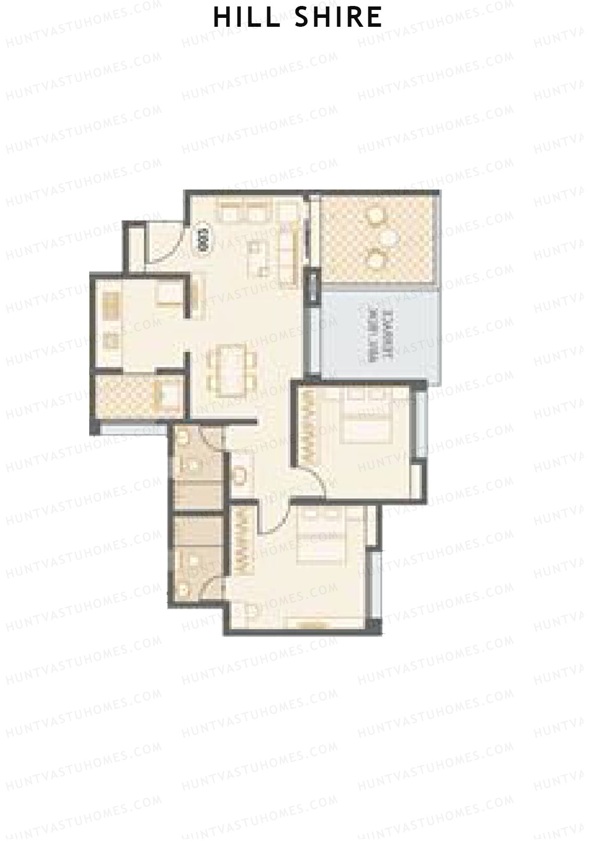 Hill Shire Tower E Unit 5 Floor Plan