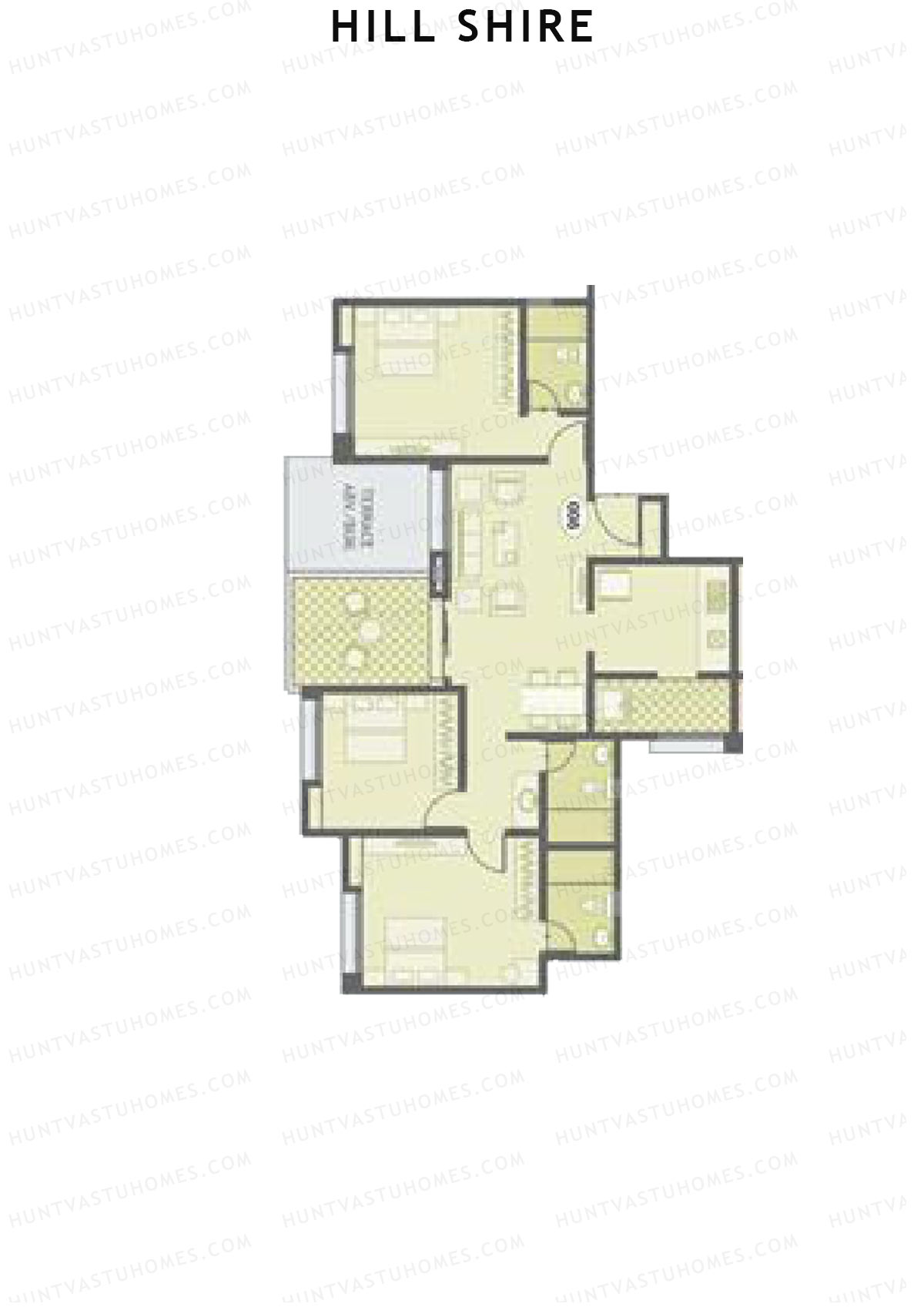 Hill Shire Tower E Unit 6 Floor Plan