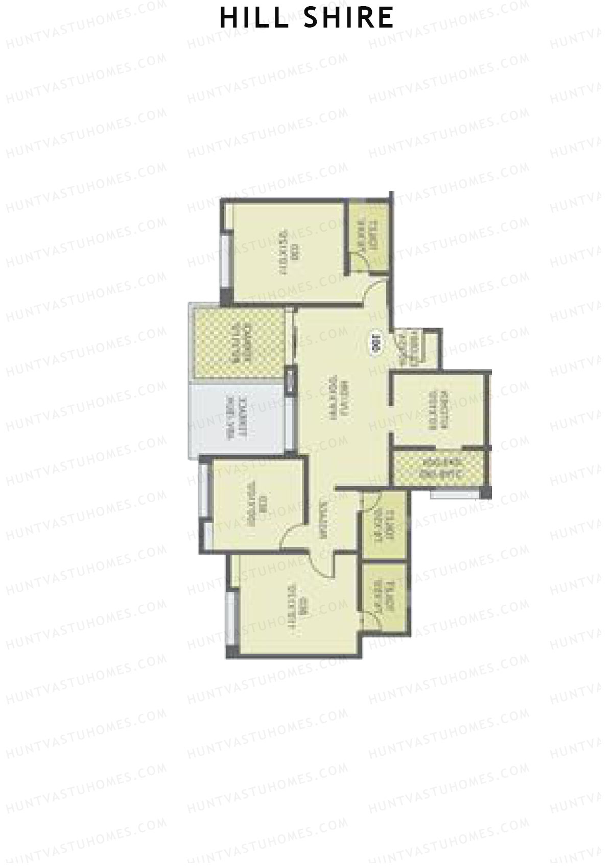 Hill Shire Tower E Unit 6 Floor Plan