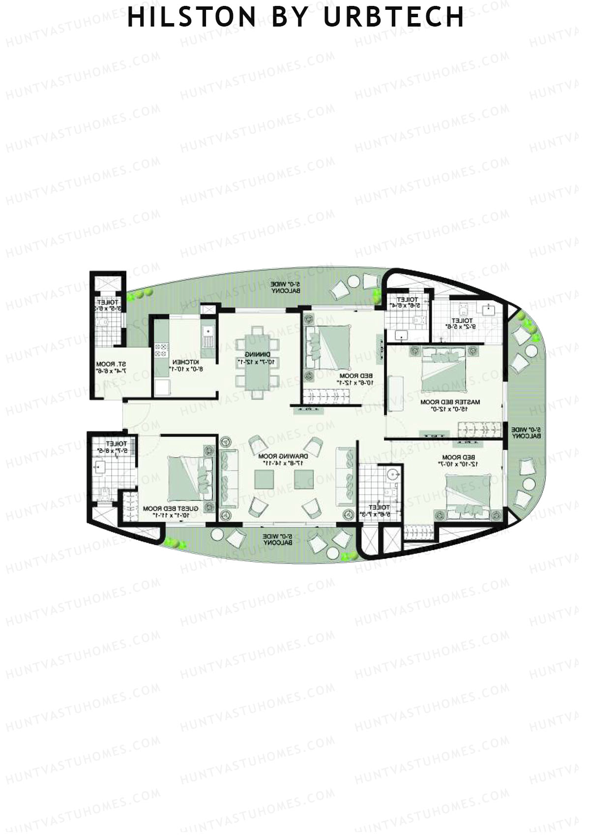 Hilston By Urbtech Tower 1 Unit 1 Floor Plan