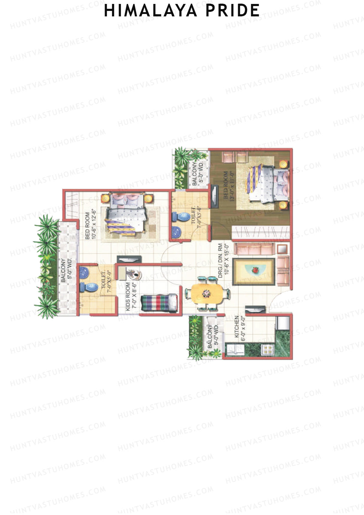 Himalaya Pride Tower A Unit 12 Floor Plan