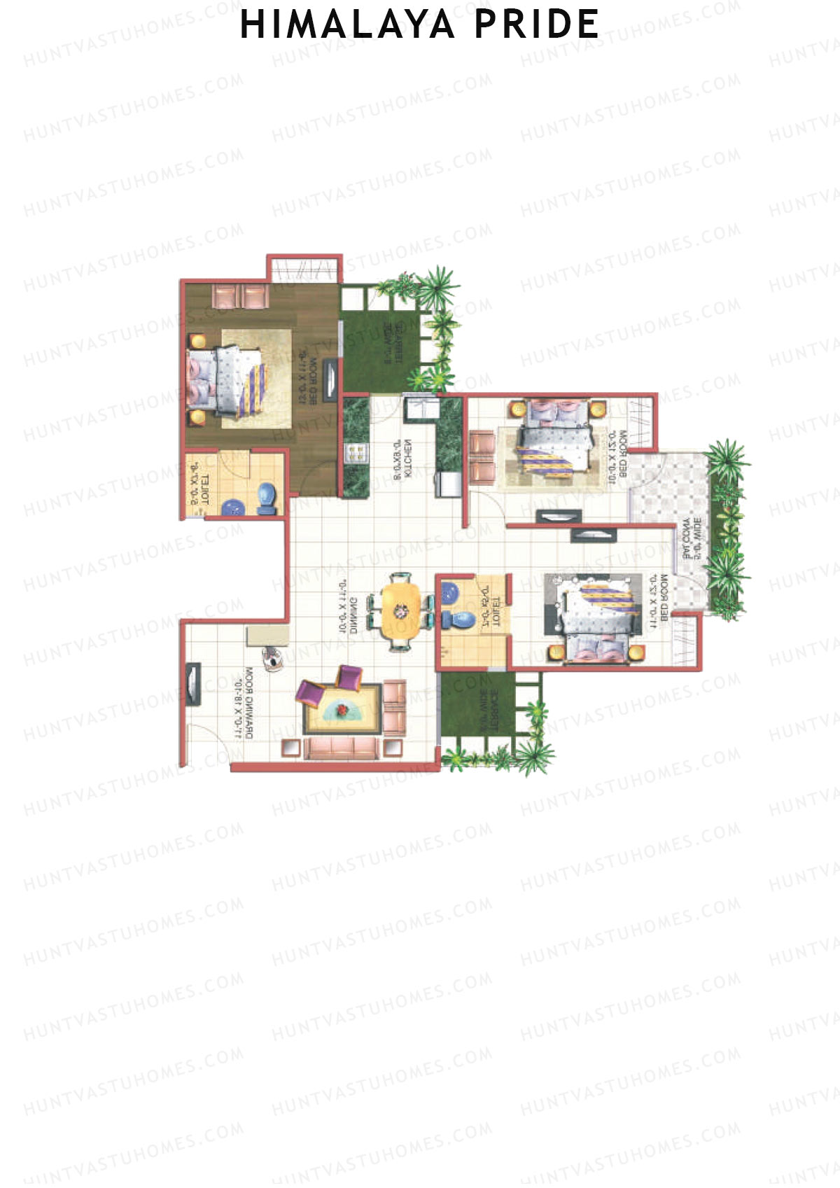 Himalaya Pride Tower A Unit 15 Floor Plan