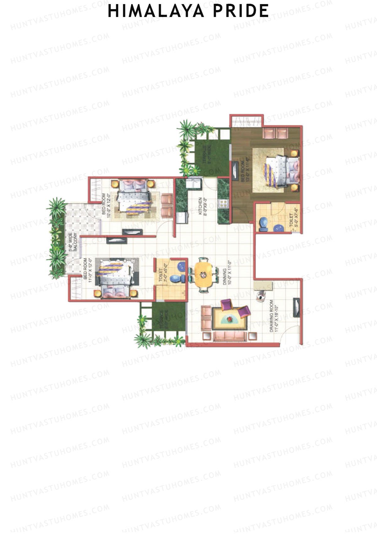 Himalaya Pride Tower A Unit 16 Floor Plan