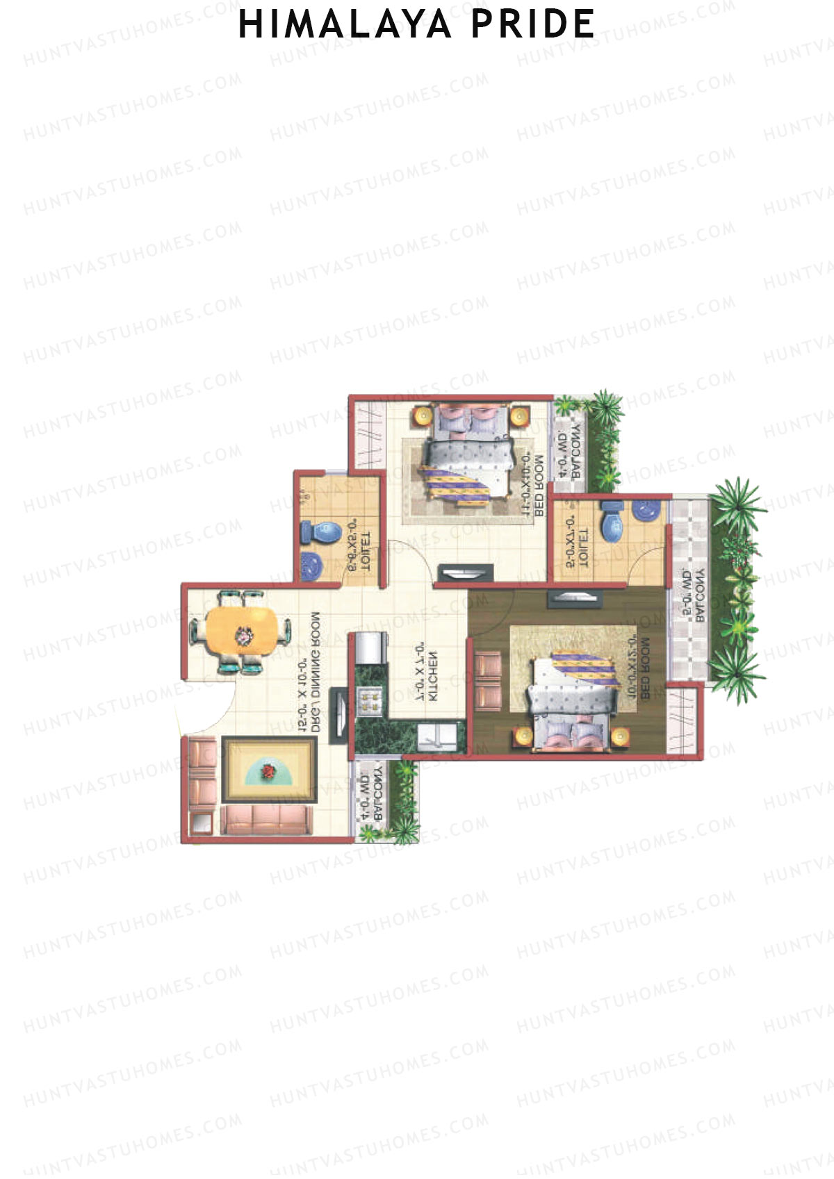 Himalaya Pride Tower A Unit 3 Floor Plan
