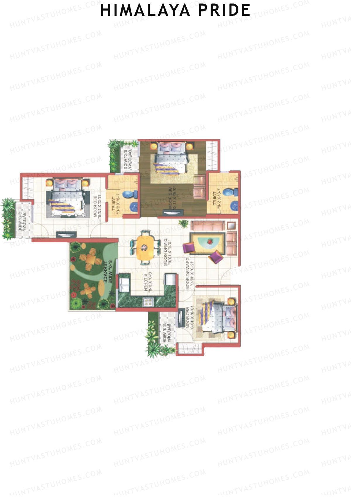 Himalaya Pride Tower B Unit 6 Floor Plan