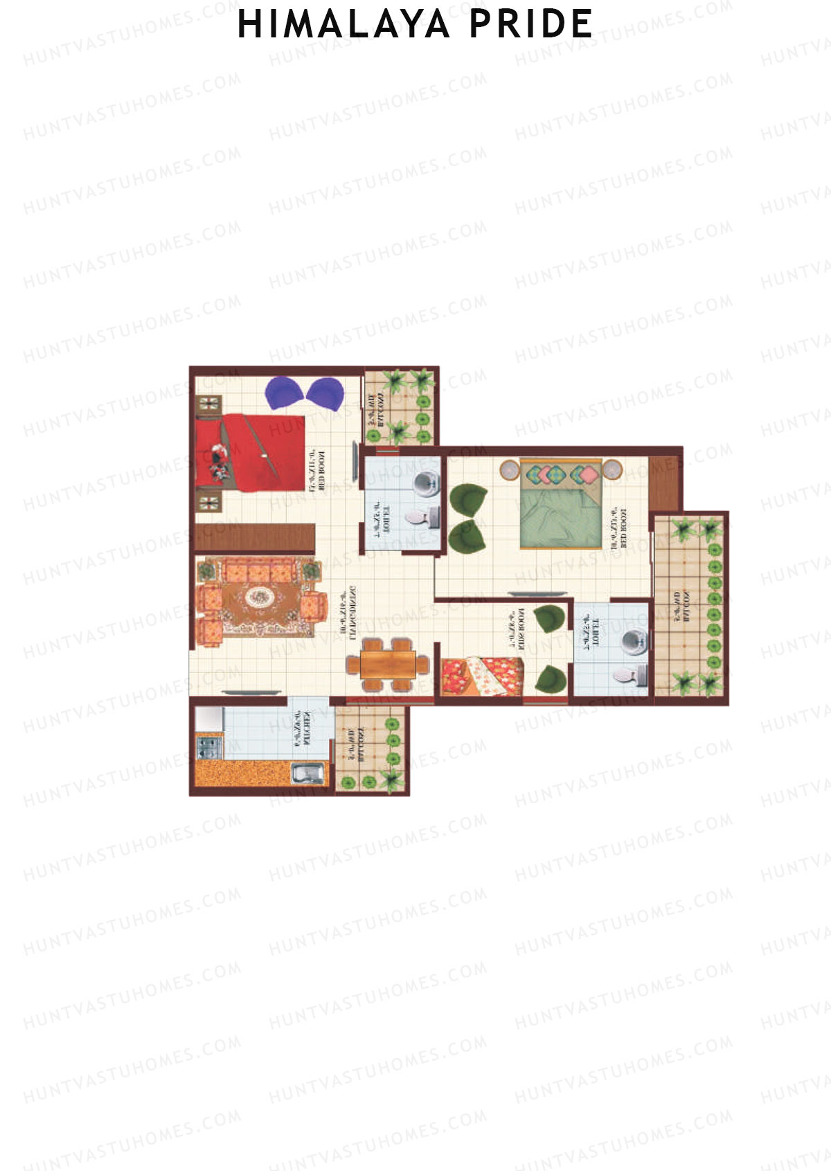Himalaya Pride Tower C Unit 5 Floor Plan