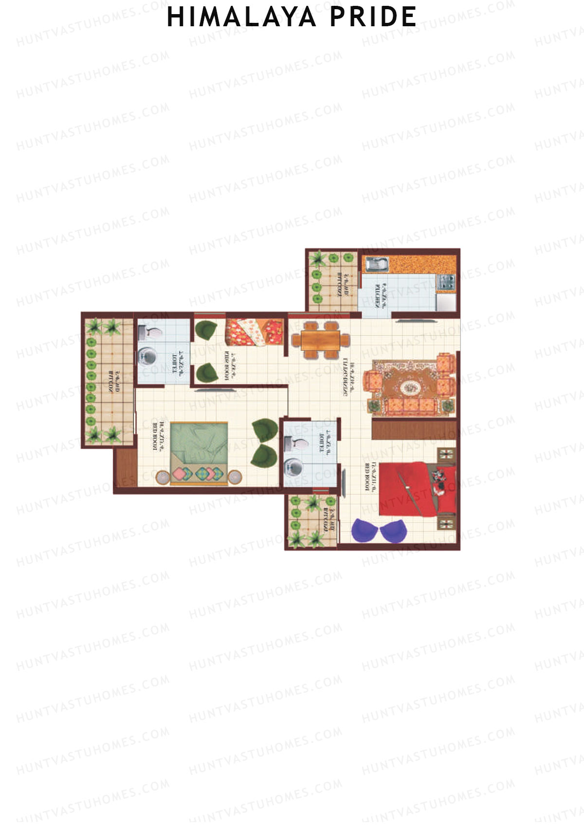 Himalaya Pride Tower C Unit 6 Floor Plan