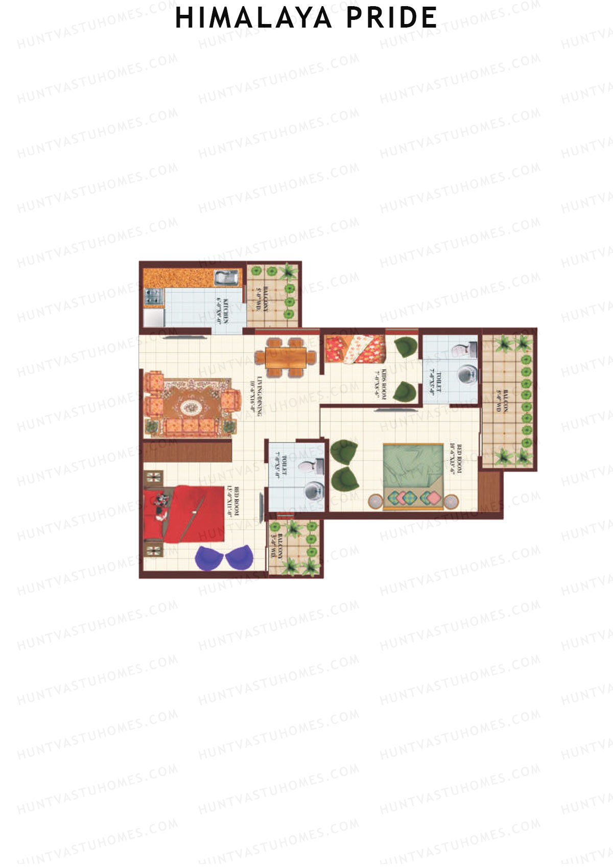 Himalaya Pride Tower C Unit 7 Floor Plan