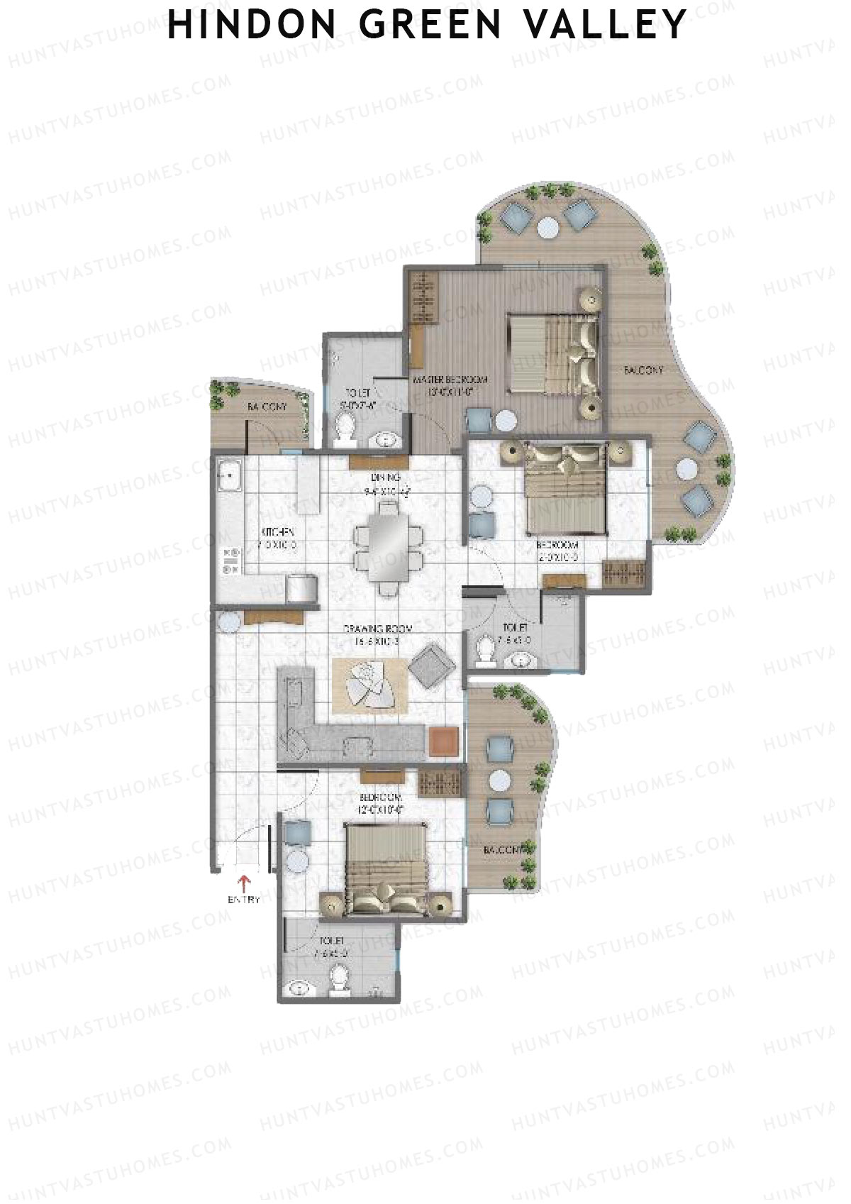 Hindon Green Valley Meadows1 Unit 2 Floor Plan