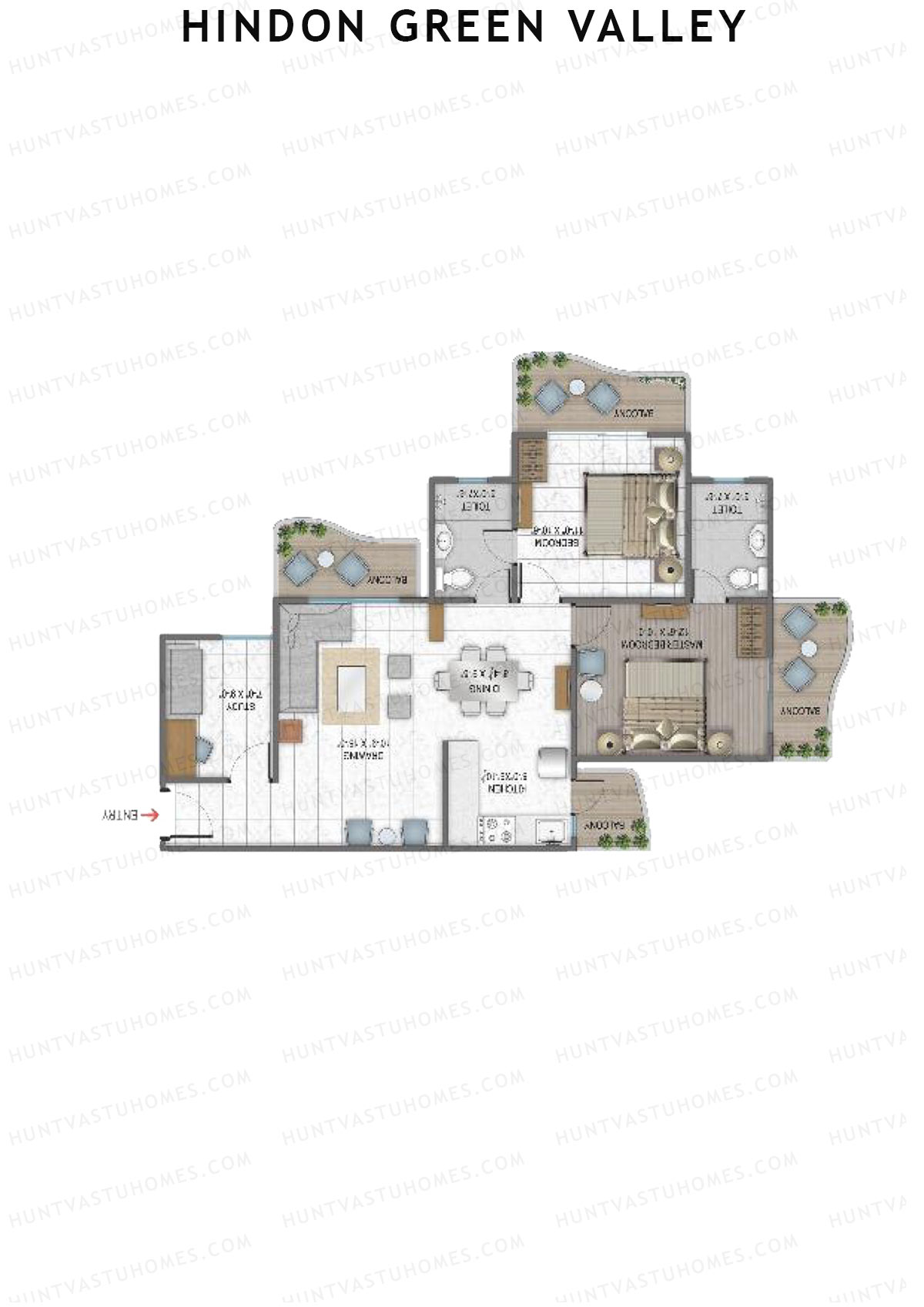Hindon Green Valley Meadows1 Unit 3 Floor Plan