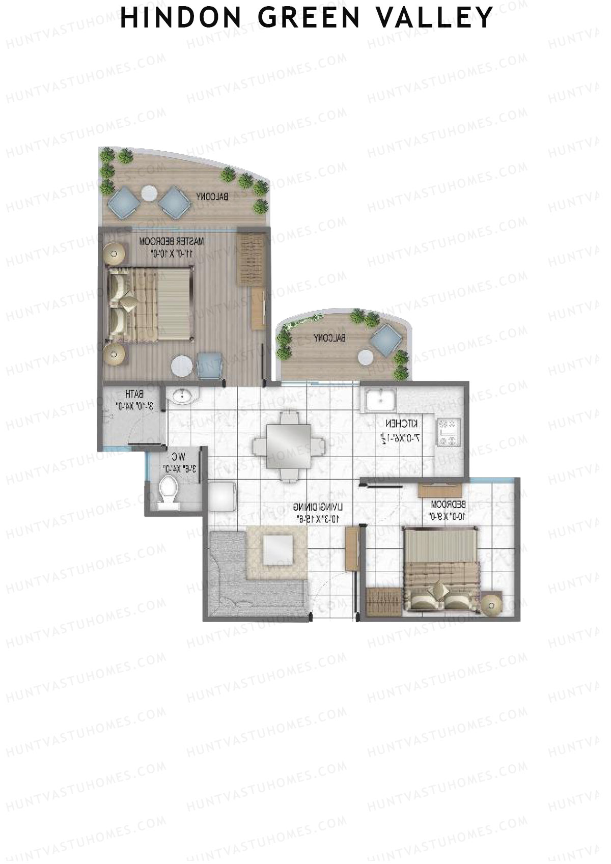 Hindon Green Valley Meadows2 Unit 2 Floor Plan