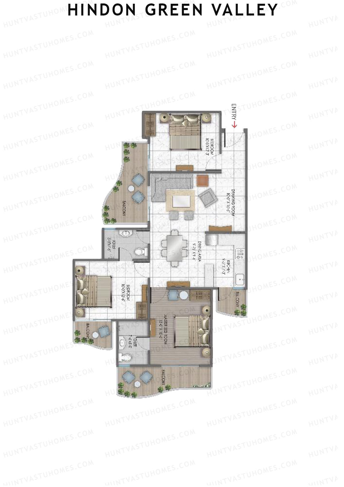 Hindon Green Valley Meadows2 Unit 6 Floor Plan