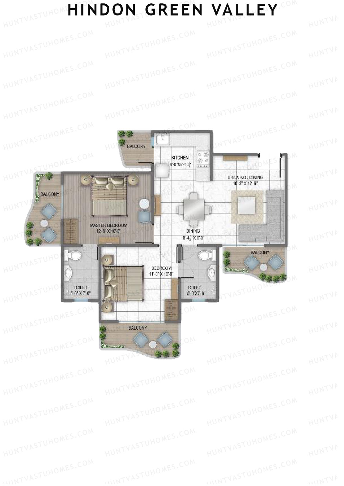 Hindon Green Valley Meadows2 Unit 7 Floor Plan