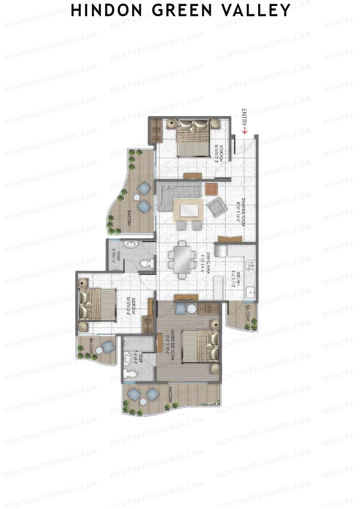 Hindon Green Valley Meadows3 Unit 6 Floor Plan