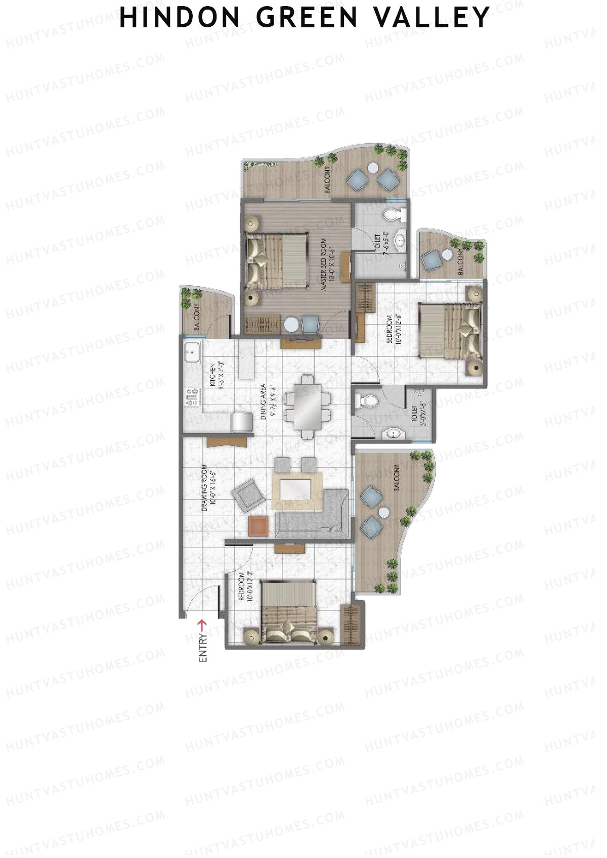 Hindon Green Valley Skylish1 Unit 2 Floor Plan