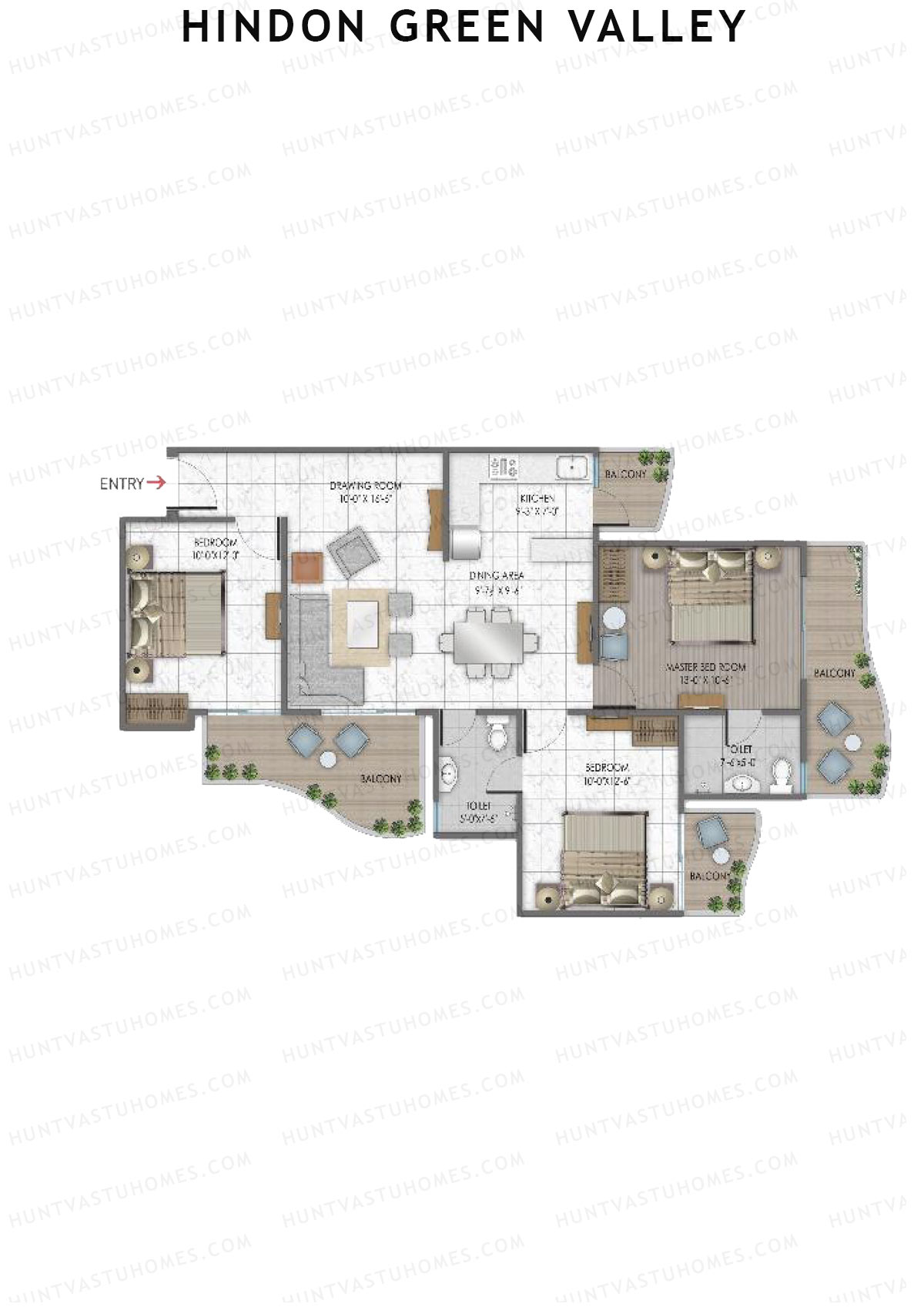 Hindon Green Valley Skylish2 Unit 4 Floor Plan