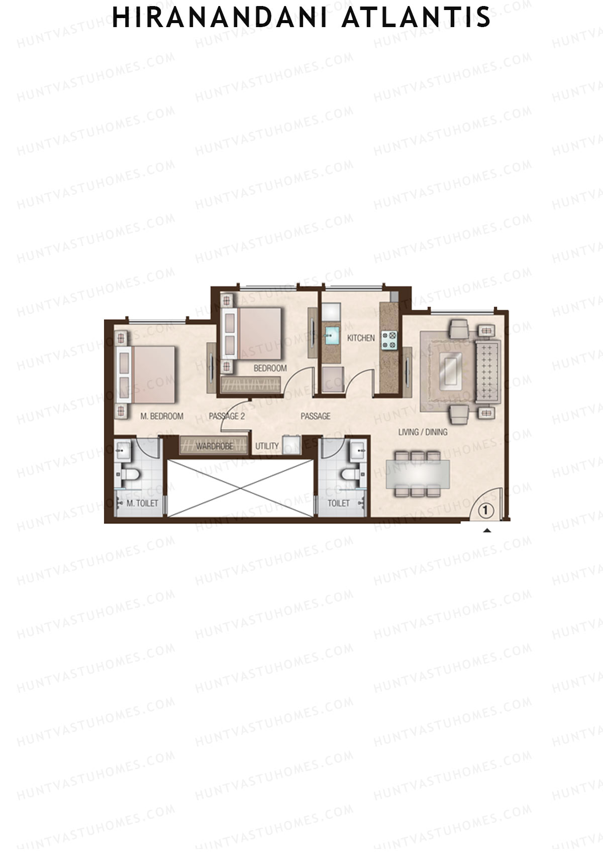 Hiranandani Atlantis Wing C Unit 4 Floor Plan