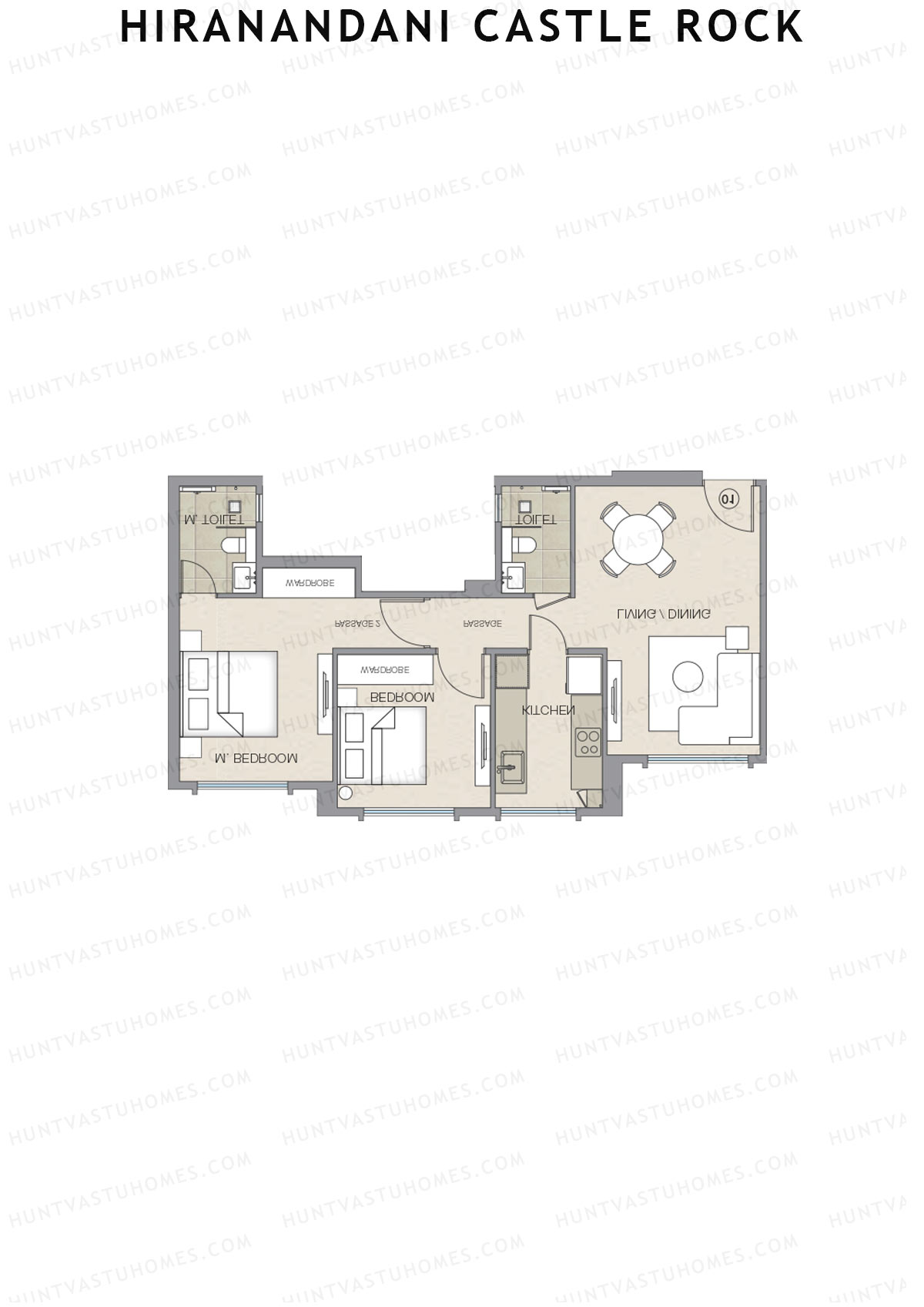 Hiranandani Castle Rock Wing A Unit 8 Floor Plan