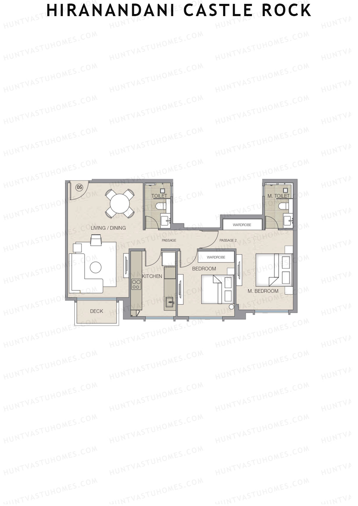 Hiranandani Castle Rock Wing B Unit 7 Floor Plan