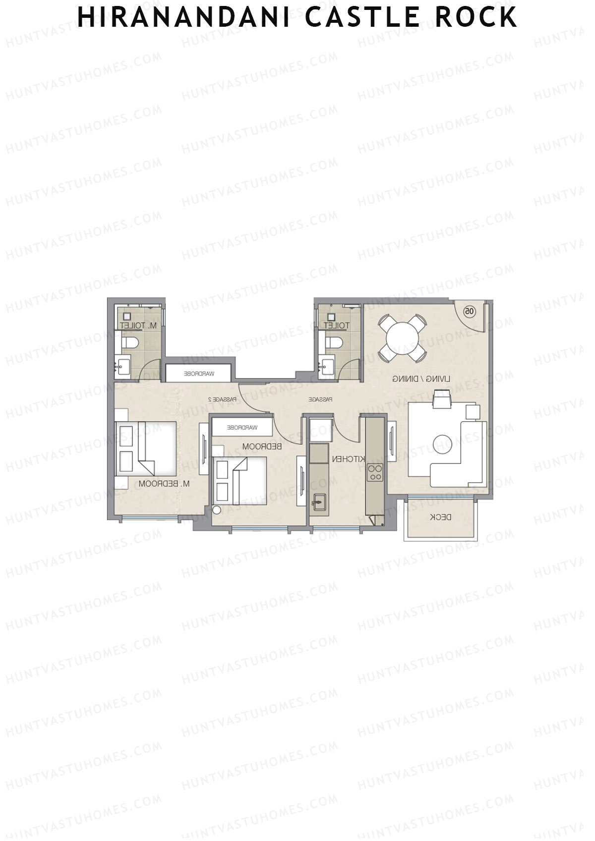 Hiranandani Castle Rock Wing B Unit 8 Floor Plan