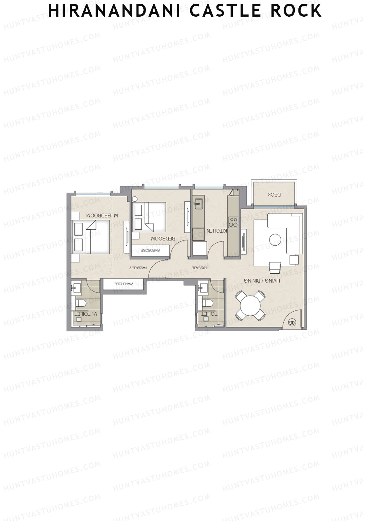 Hiranandani Castle Rock Wing C Unit 1 Floor Plan
