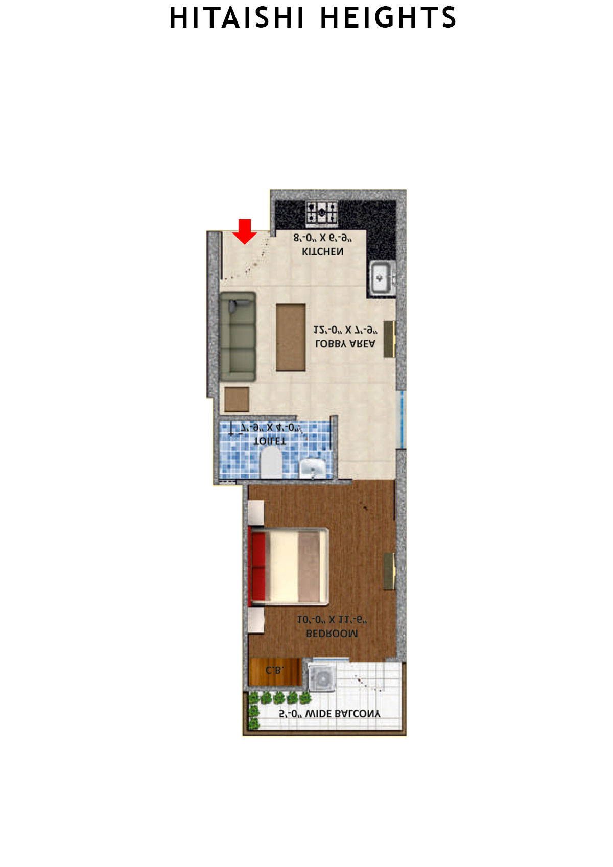 Hitaishi Heights Tower A Unit 7 Floor Plan