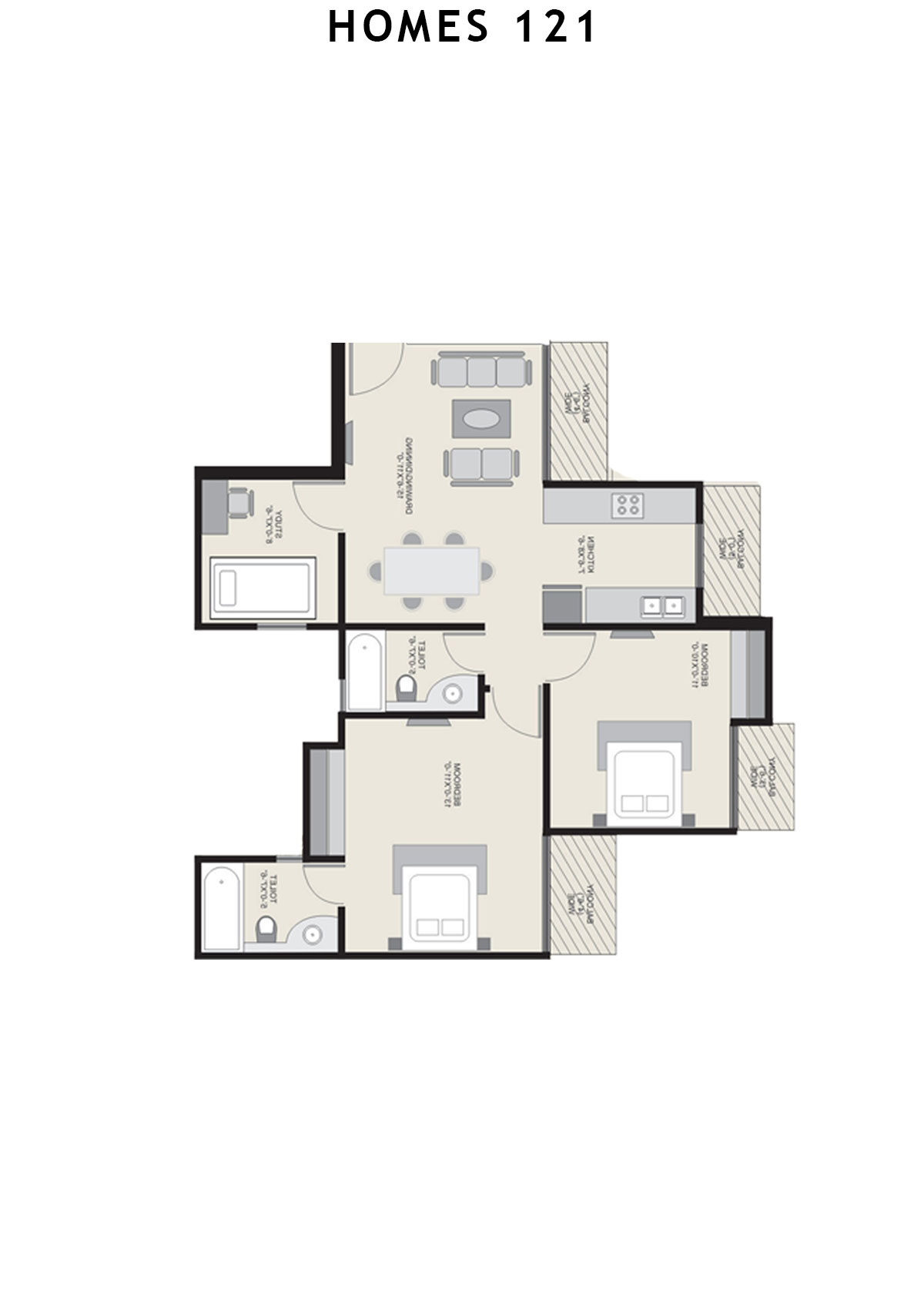 Homes 121 Tower M Unit 4 Floor Plan