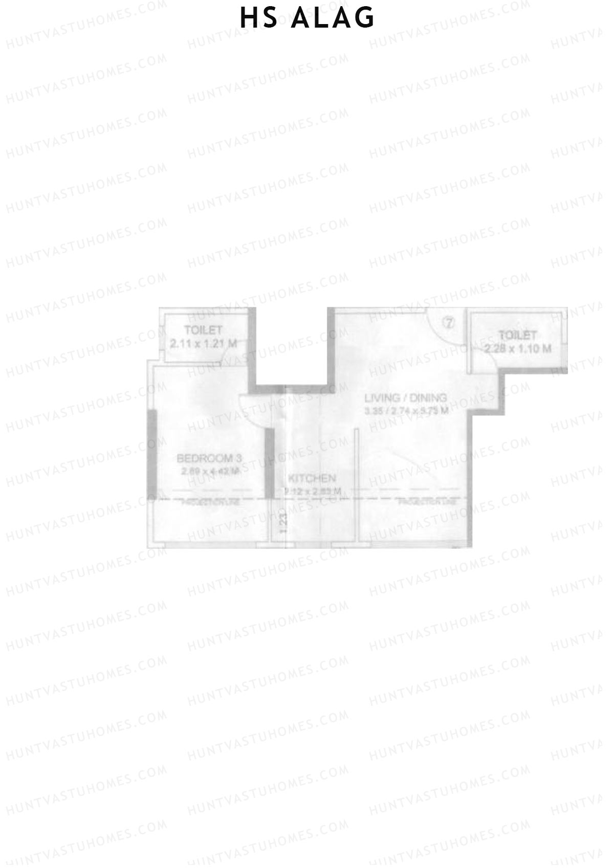 HS Alag Tower A Unit 7 Floor Plan