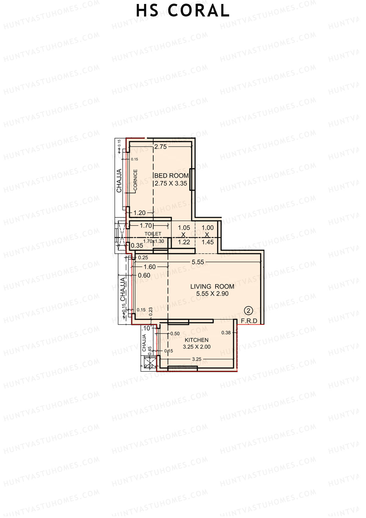 HS Coral Tower 1 Unit 2 Floor Plan