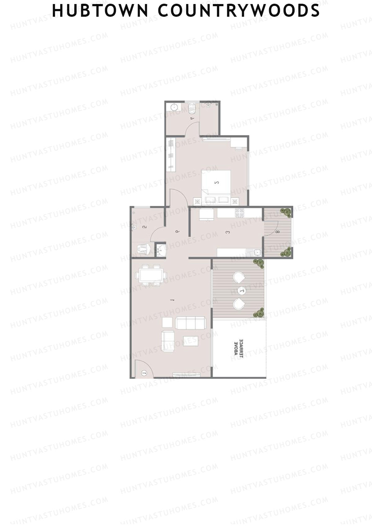 Hubtown Countrywoods Tower 5 Unit 2 Floor Plan