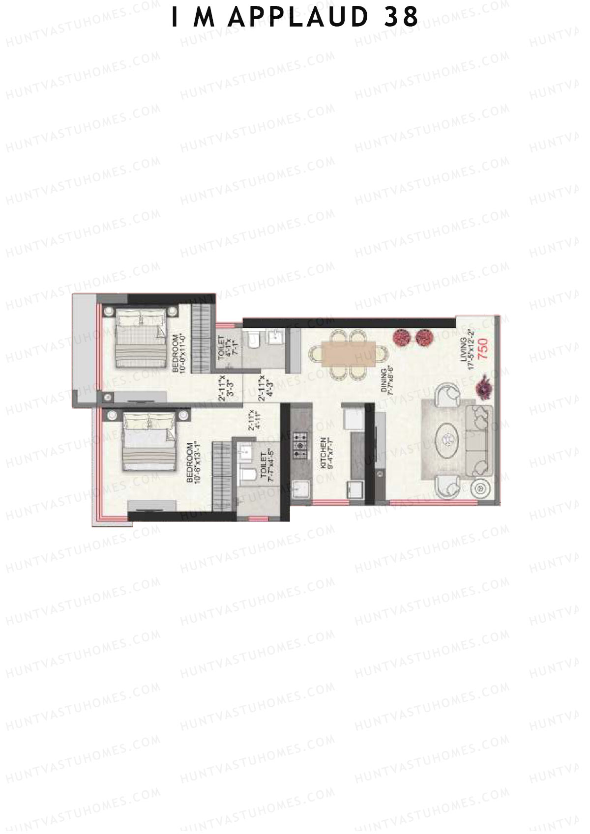 I M Applaud 38 Block A Unit 6 Floor Plan