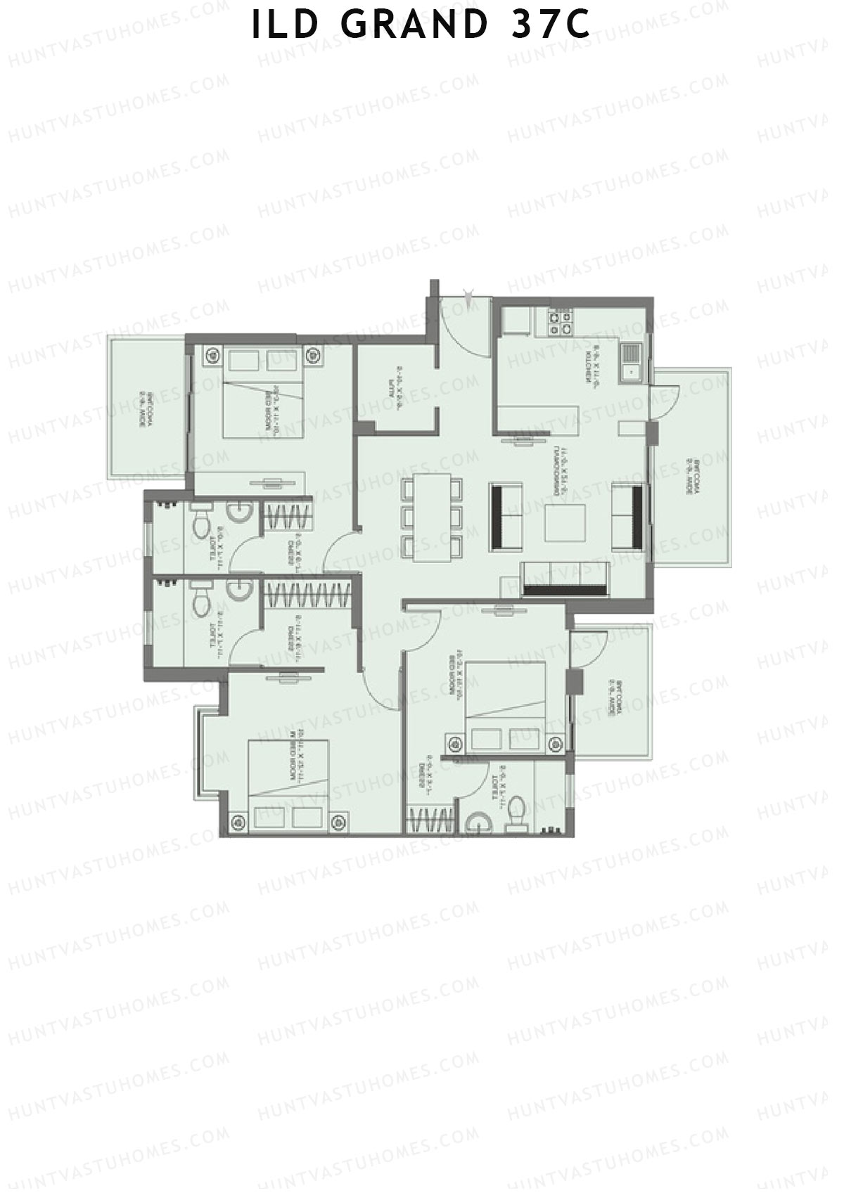ILD Grand 37C Tower A2 Unit C Floor Plan