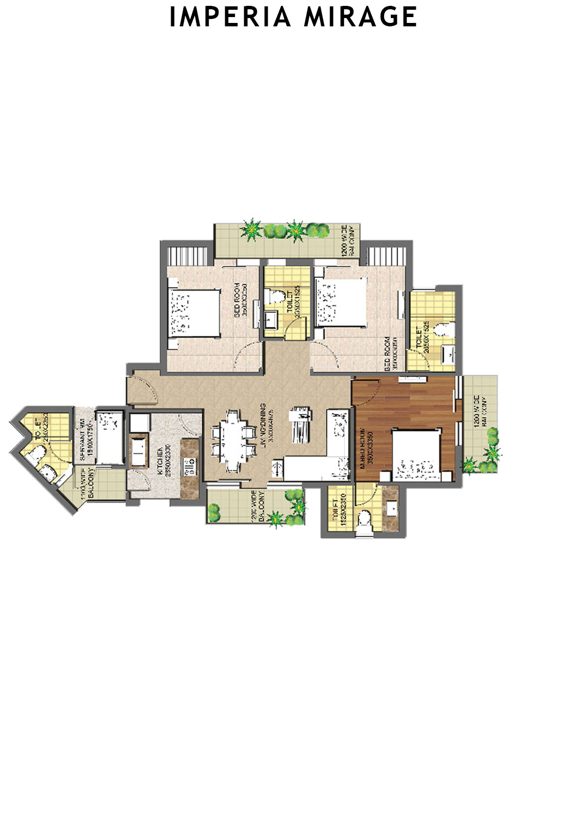 Imperia Mirage Tower 1 Unit 2 (Type T4) Floor Plan