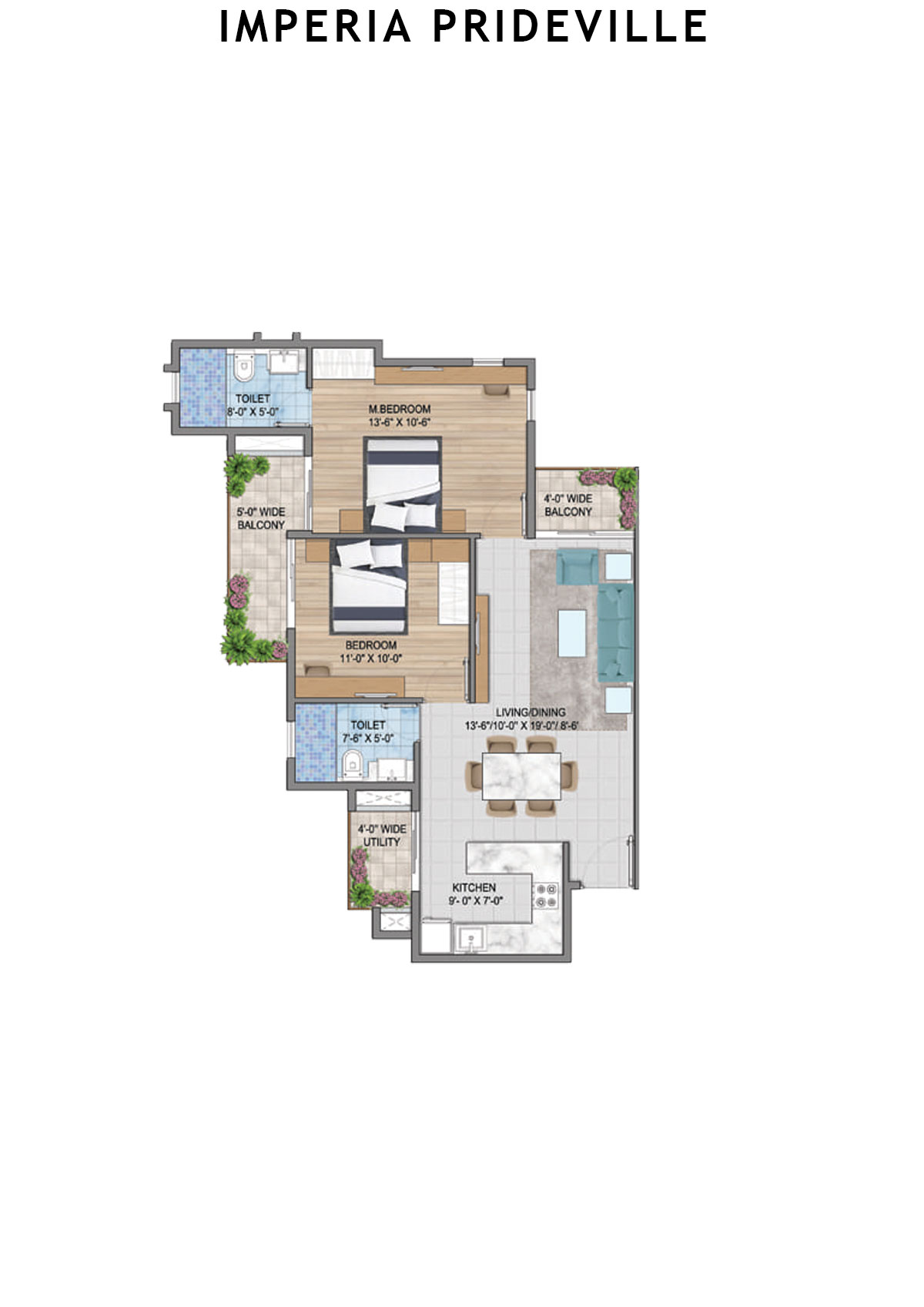 Imperia Prideville Dignity Unit 4 Floor Plan