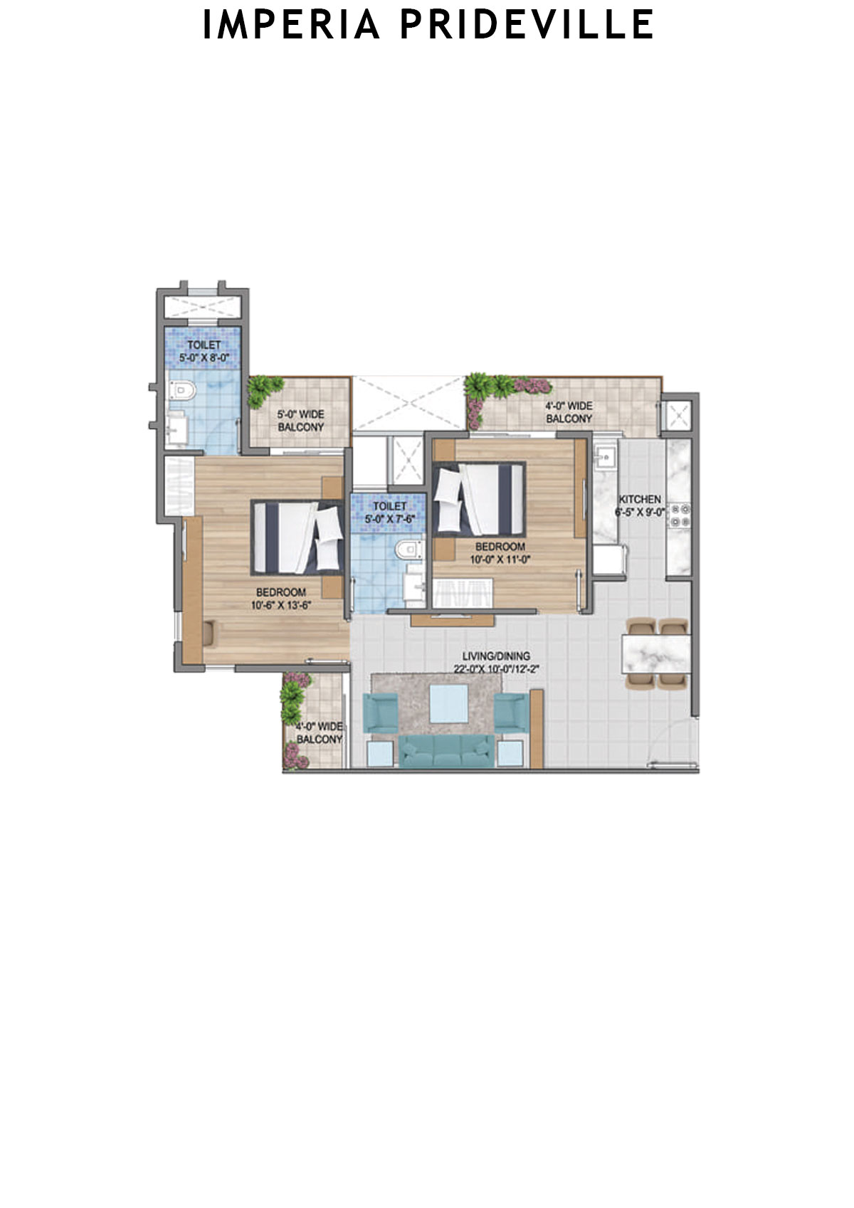 Imperia Prideville Dignity Unit 5 (Type C) Floor Plan