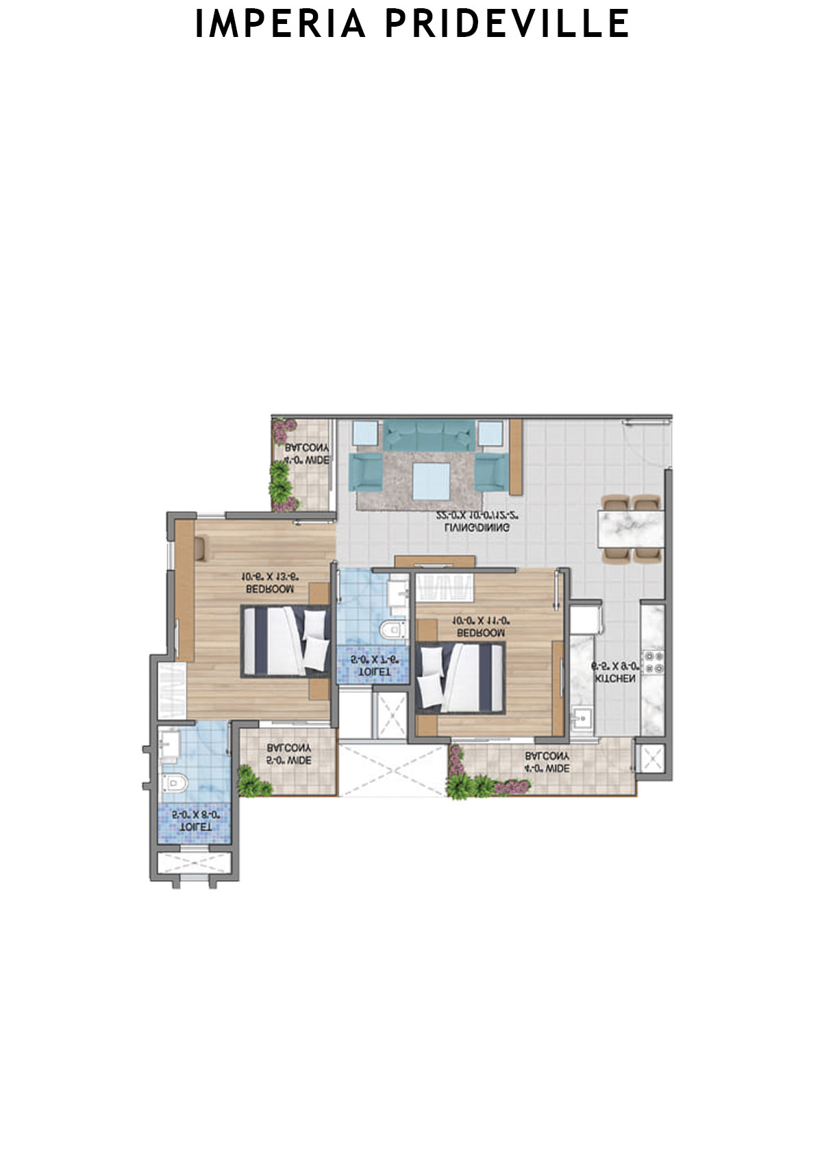 Imperia Prideville Dignity Unit 6 (Type C) Floor Plan