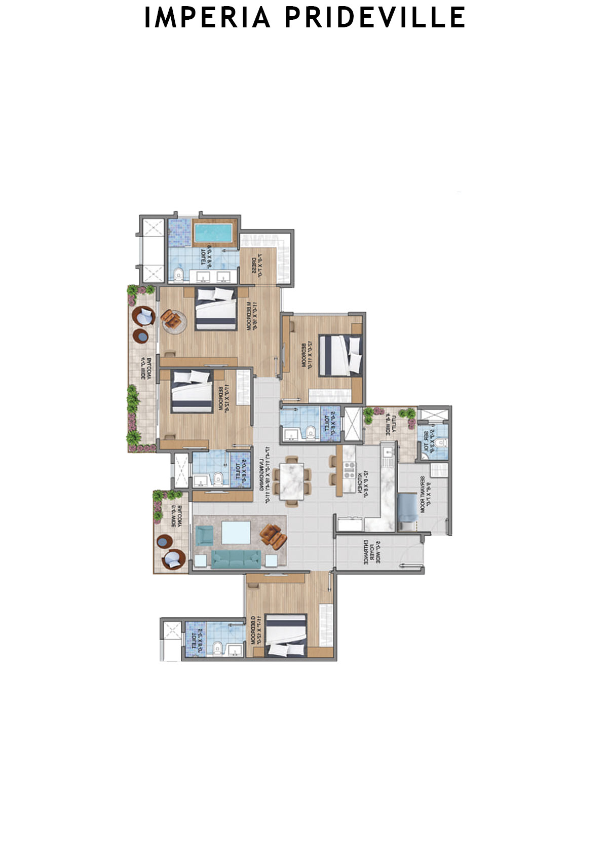 Imperia Prideville Elite  Unit 2 Floor Plan
