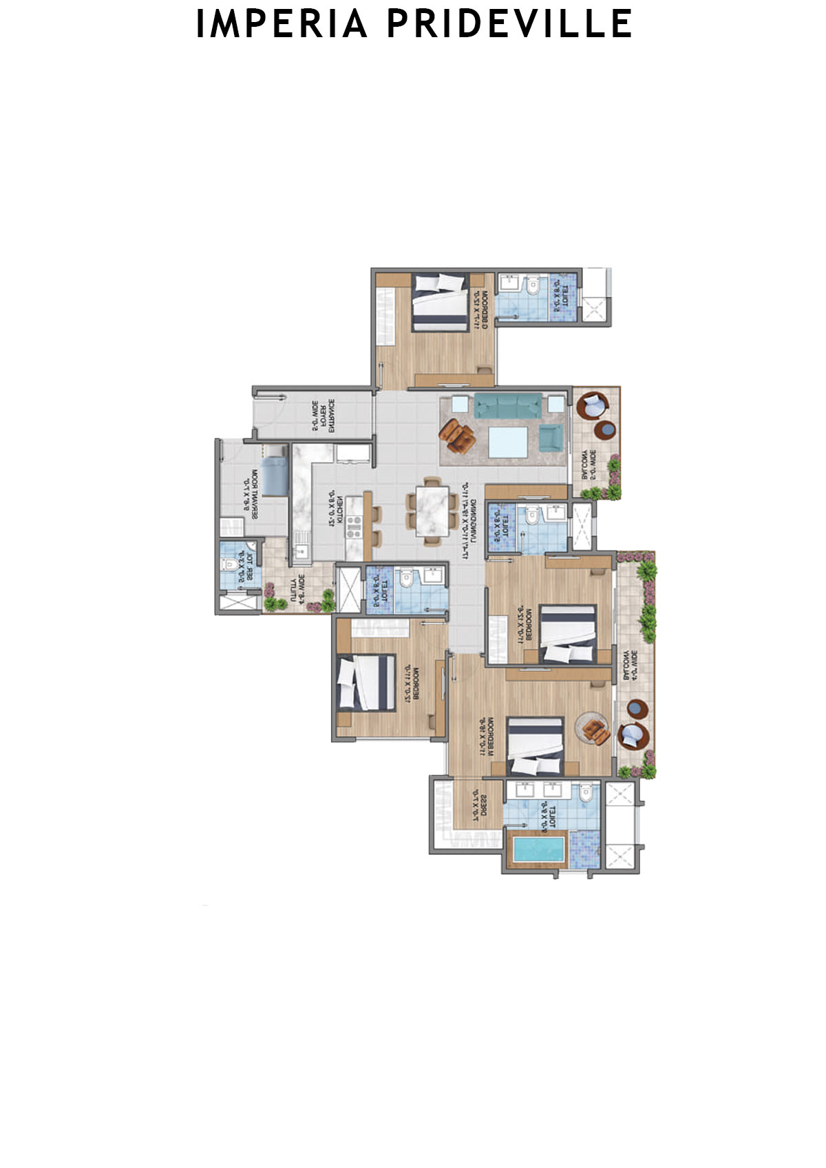 Imperia Prideville Elite  Unit 4 Floor Plan