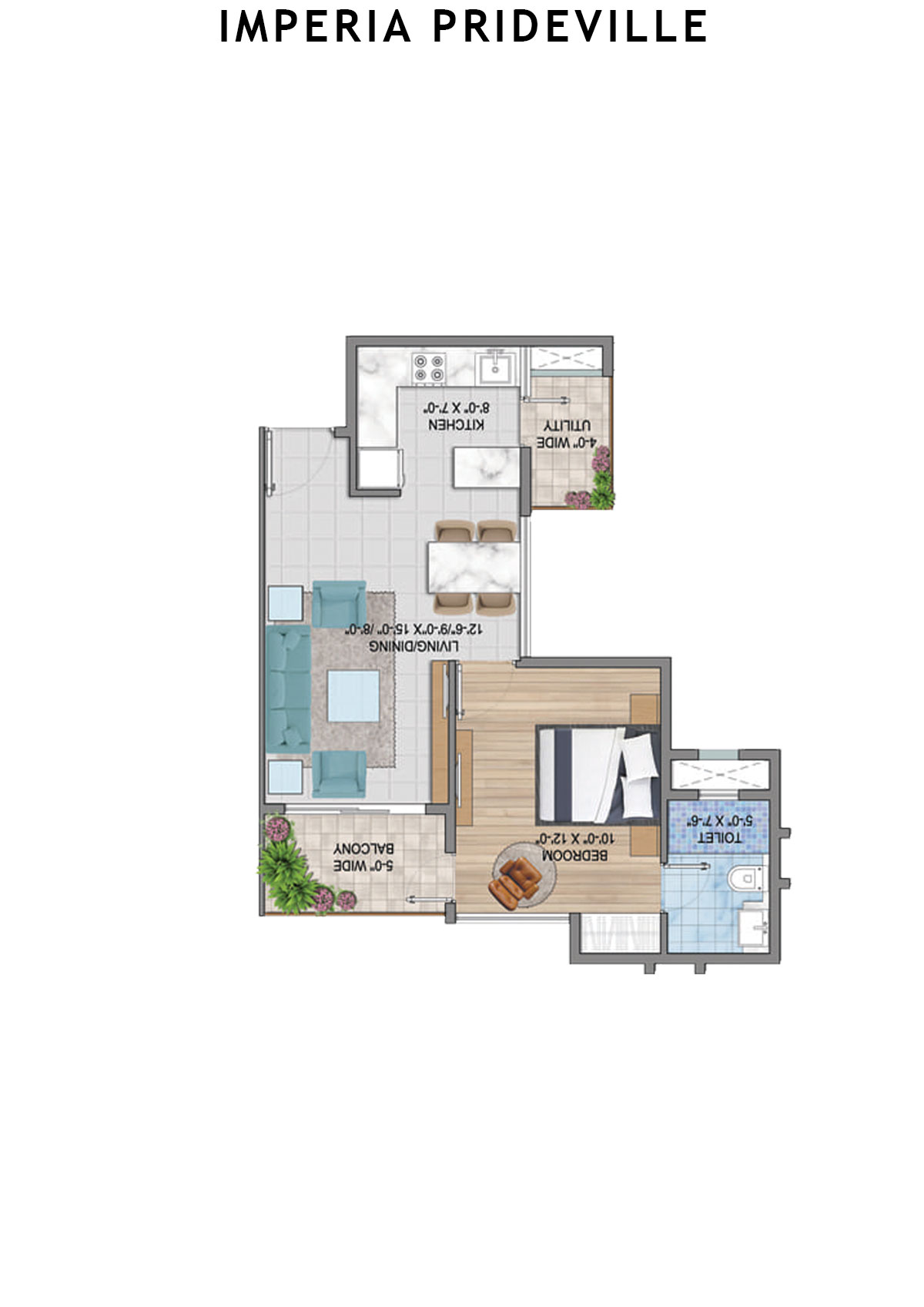 Imperia Prideville Glory Unit 3 Floor Plan