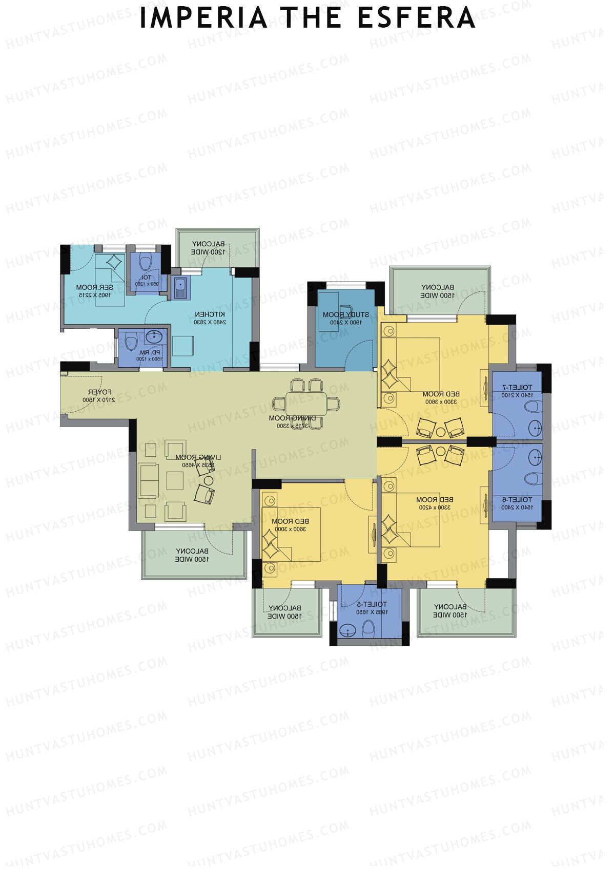 Imperia The Esfera Tower B Unit 2 Floor Plan