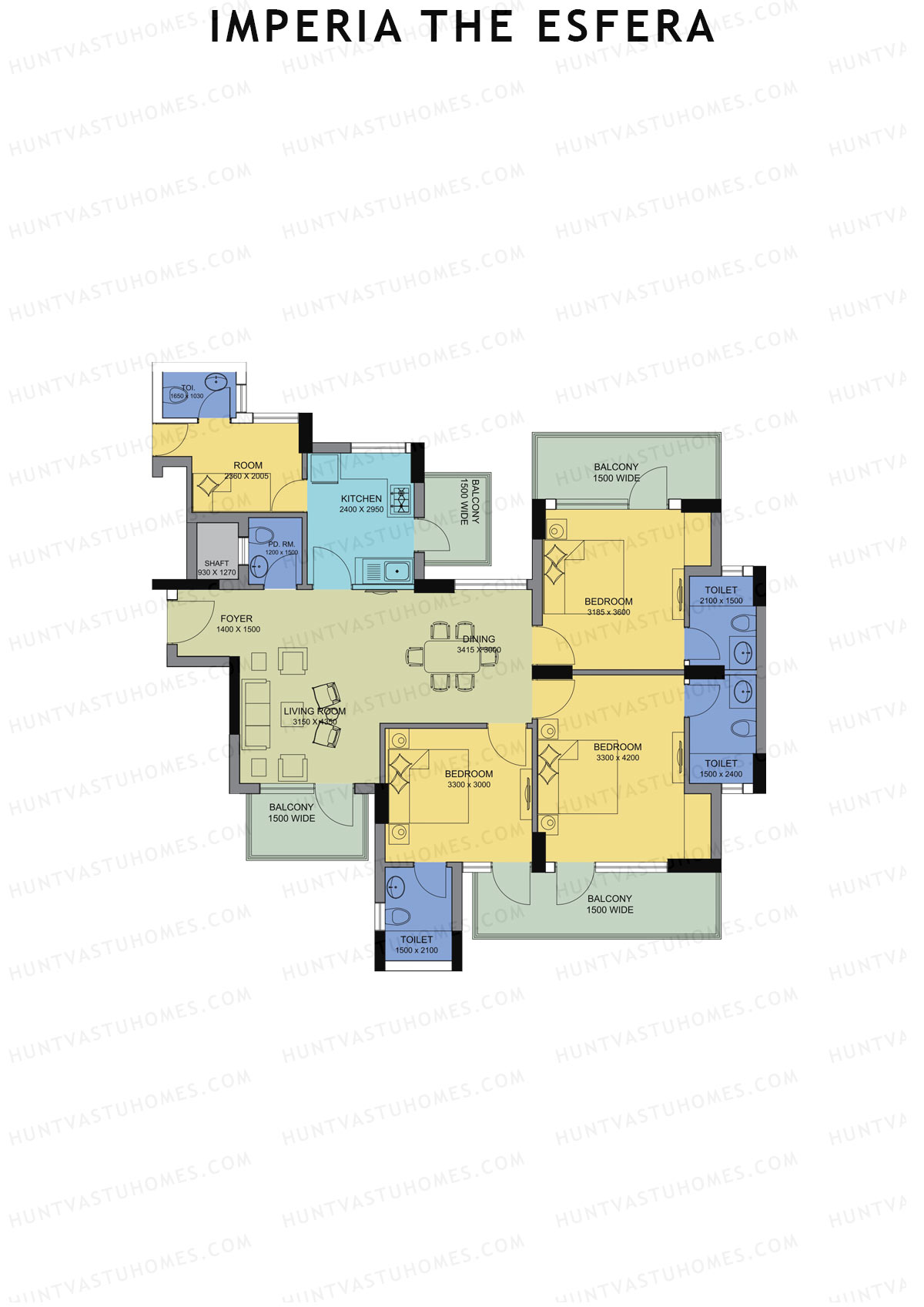 Imperia The Esfera Tower E Unit 2 Floor Plan