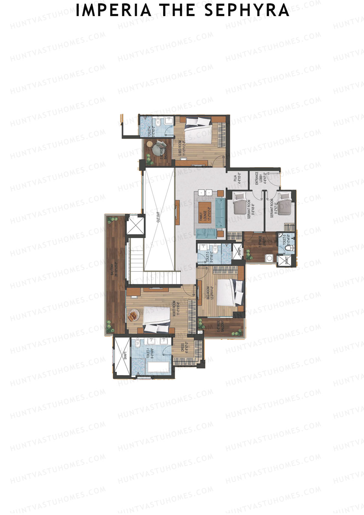 Imperia The Sephyra Tower A1 Unit 2 (Duplex ) Floor Plan