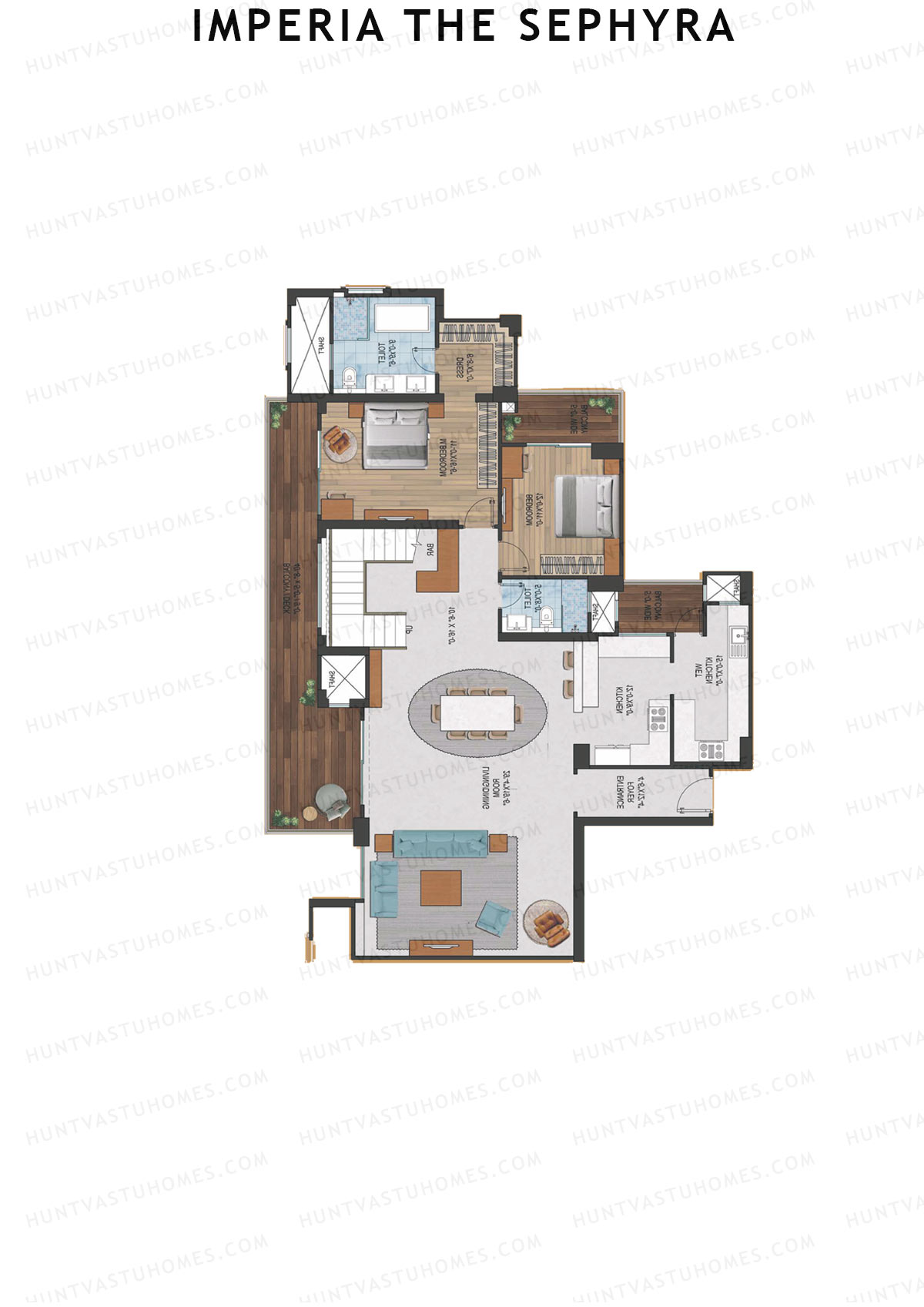Imperia The Sephyra Tower A1 Unit 3 (Duplex ) Floor Plan