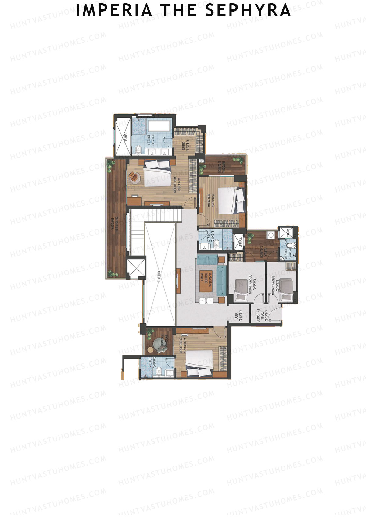 Imperia The Sephyra Tower A1 Unit 3 (Duplex ) Floor Plan
