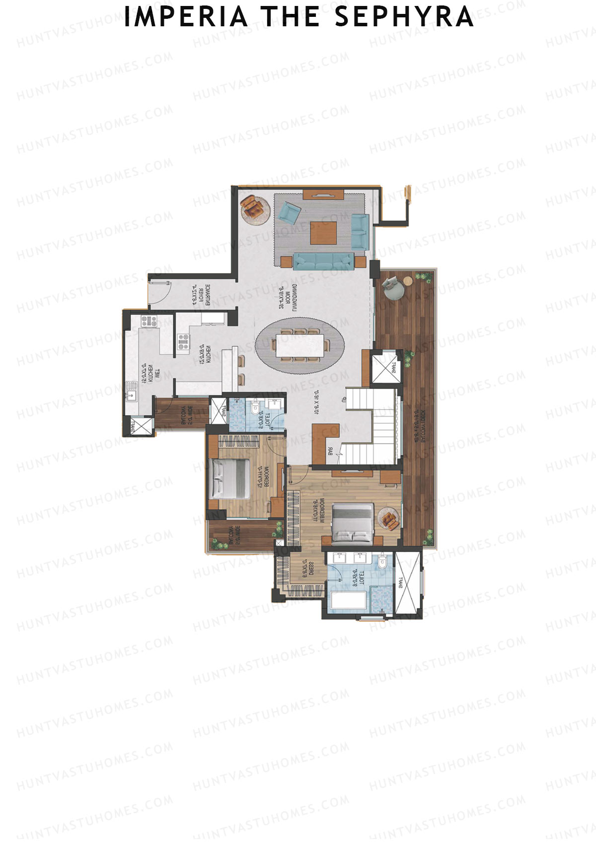 Imperia The Sephyra Tower A2 Unit 1 (Duplex ) Floor Plan