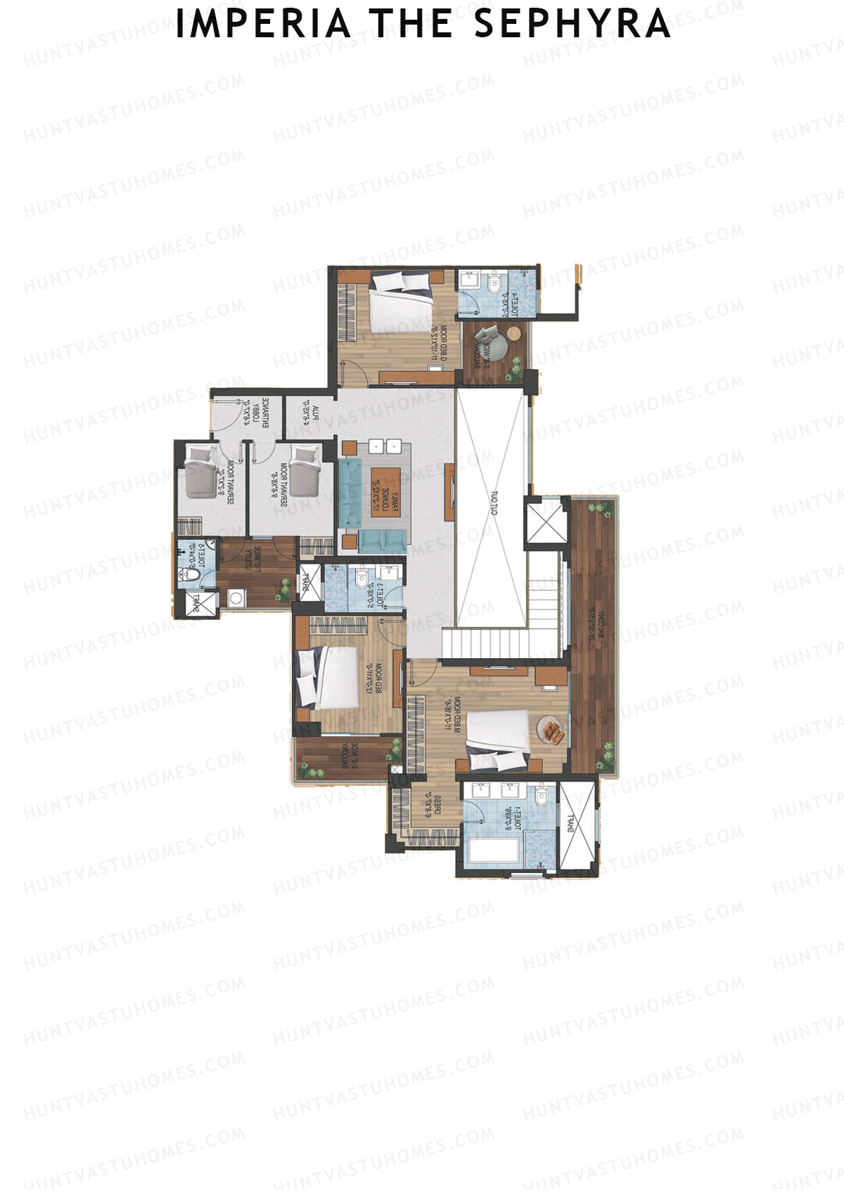 Imperia The Sephyra Tower A2 Unit 1 (Duplex ) Floor Plan